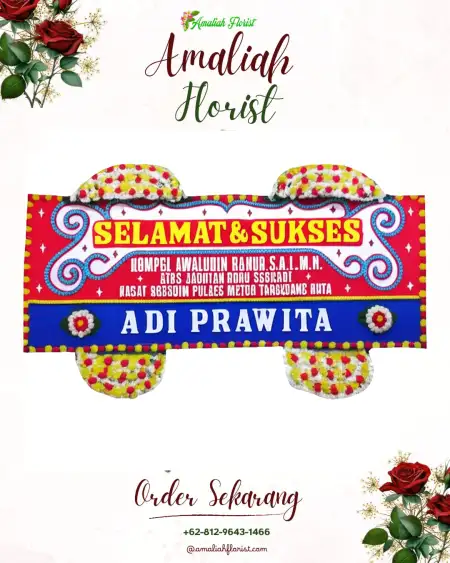 Papan Bunga Ucapan Selamat Gedong Meneng Baru