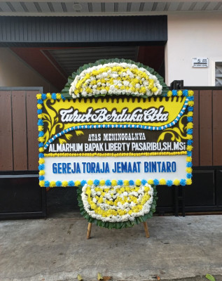 Papan Bunga Duka di Gedong Meneng Baru